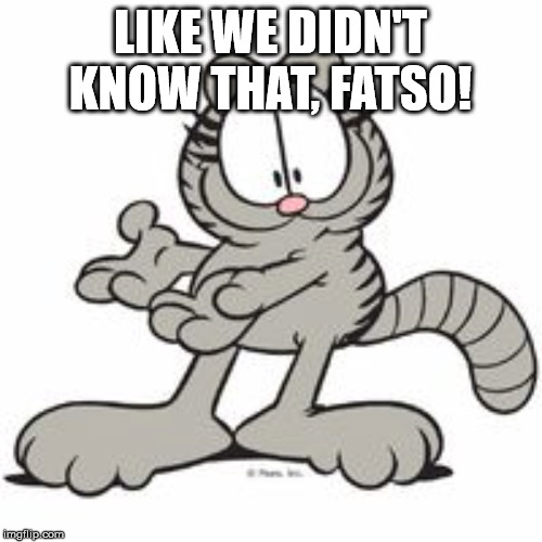 Nermal | LIKE WE DIDN'T KNOW THAT, FATSO! | image tagged in nermal | made w/ Imgflip meme maker