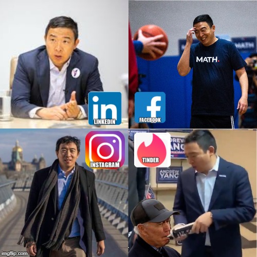Is Yang the cream of the crop ...you do the Math! | C | image tagged in andrew yang,yang gang,social media mememe,dolly parton challenge | made w/ Imgflip meme maker