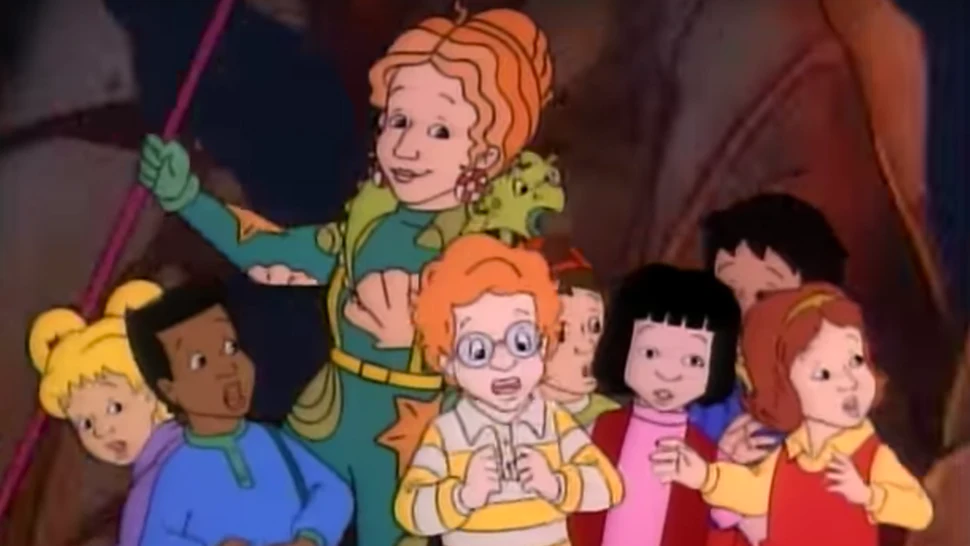 High Quality Miss Frizzle and Class Blank Meme Template