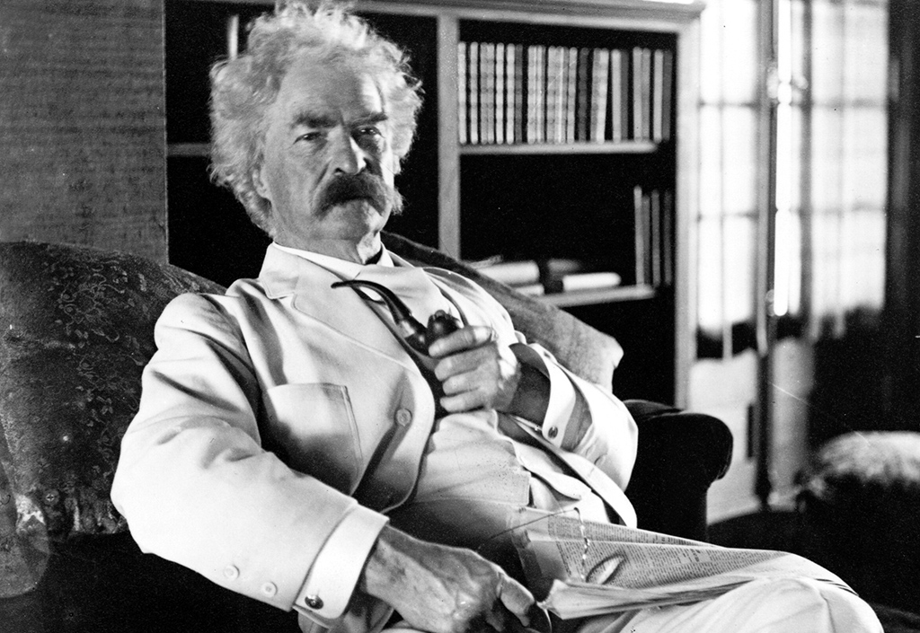 High Quality Mark Twain - white suit Blank Meme Template