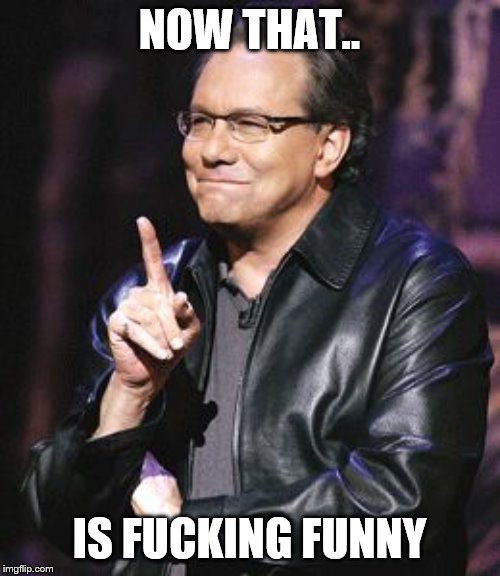 lewis black | NOW THAT.. IS F**KING FUNNY | image tagged in lewis black | made w/ Imgflip meme maker