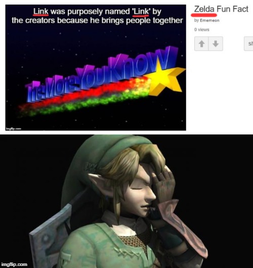 Link from Zelda Meme Generator Template