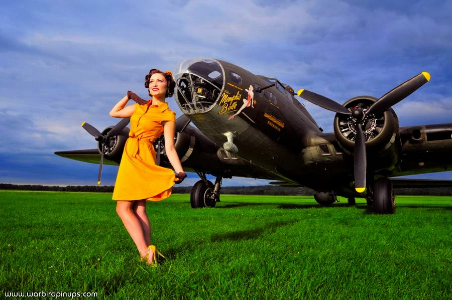 Warbird Pinup B-17 Flying Fortress Blank Meme Template