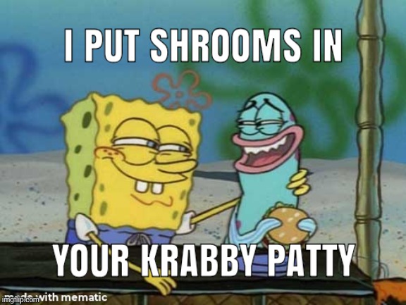 Don't trust the patty | image tagged in spongebob,memes,funny memes | made w/ Imgflip meme maker