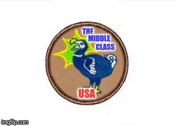 The Middle Class | THE; MIDDLE; CLASS; USA | image tagged in usa,middle class,politics,economy,united states of america | made w/ Imgflip meme maker