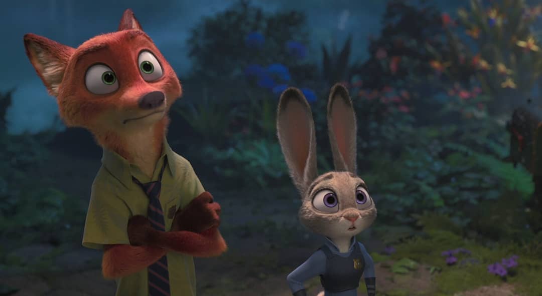 Nick Wilde and Judy Hopps wide eyes Blank Meme Template