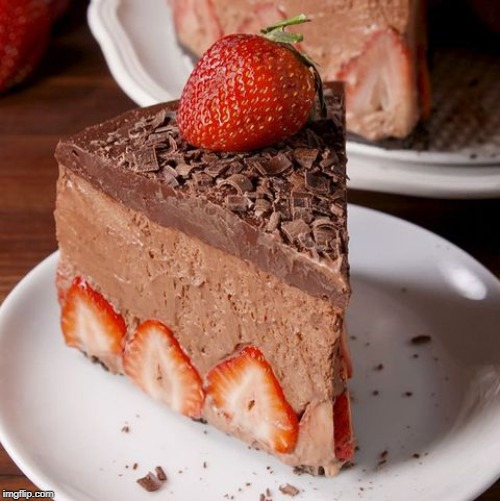 Chocolate Strawberry Cake | made w/ Imgflip meme maker