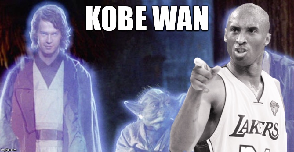 There Can Only Be One | KOBE WAN | image tagged in kobe bryant | made w/ Imgflip meme maker