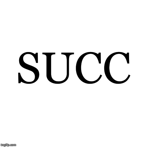 Blank Transparent Square | SUCC | image tagged in memes,blank transparent square | made w/ Imgflip meme maker