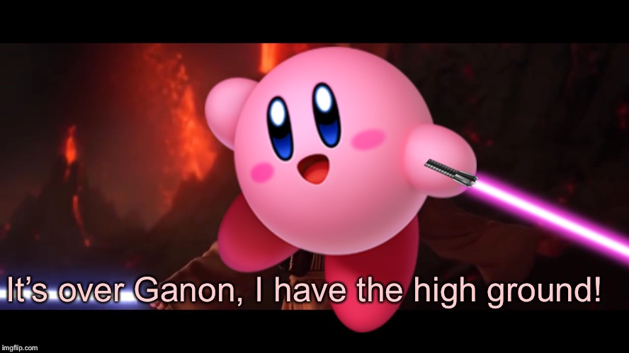 I have the high ground | It’s over Ganon, I have the high ground! | image tagged in i have the high ground | made w/ Imgflip meme maker