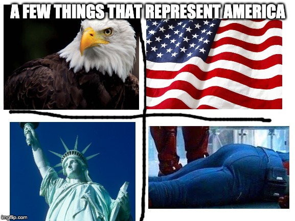 Blank White Template | A FEW THINGS THAT REPRESENT AMERICA | image tagged in blank white template | made w/ Imgflip meme maker