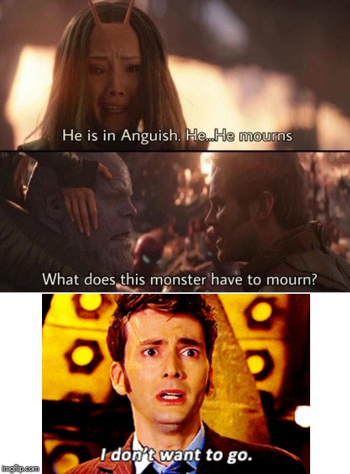 He mourns! | image tagged in he mourns | made w/ Imgflip meme maker