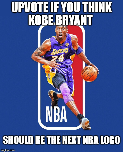 Kobe Bryant NBA Logo | UPVOTE IF YOU THINK
KOBE BRYANT; SHOULD BE THE NEXT NBA LOGO | image tagged in kobe bryant,nba,logo | made w/ Imgflip meme maker