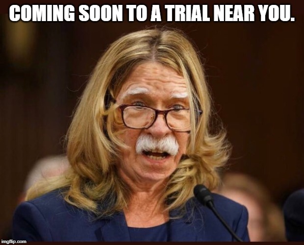 John Blasey-Bolton | COMING SOON TO A TRIAL NEAR YOU. | image tagged in bolton,impeachment trial,blasey-ford | made w/ Imgflip meme maker