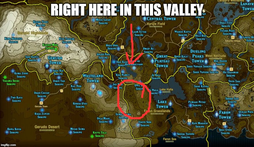 RIGHT HERE IN THIS VALLEY | made w/ Imgflip meme maker