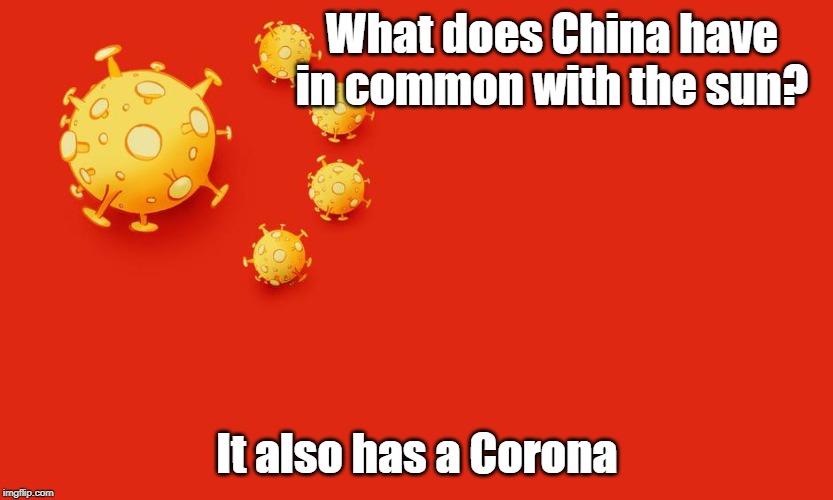 The Chinese regime is demanding an apology for this flag | What does China have in common with the sun? It also has a Corona | image tagged in jyllands posten,denmark,china,coronavirus,corona | made w/ Imgflip meme maker
