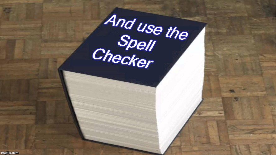 And use the Checker Spell | made w/ Imgflip meme maker