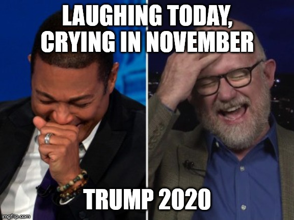 Illiterate Rubes, huh? Well, I know how to check a box by the word, "TRUMP!" | LAUGHING TODAY,
CRYING IN NOVEMBER; TRUMP 2020 | image tagged in lemmon and wilson call us illiterate rubes,crying democrats,trump 2020,democrats,hate speech,party of haters | made w/ Imgflip meme maker