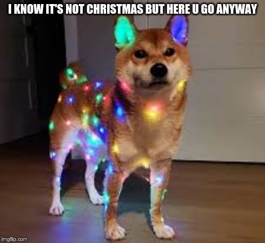 I KNOW IT'S NOT CHRISTMAS BUT HERE U GO ANYWAY | made w/ Imgflip meme maker