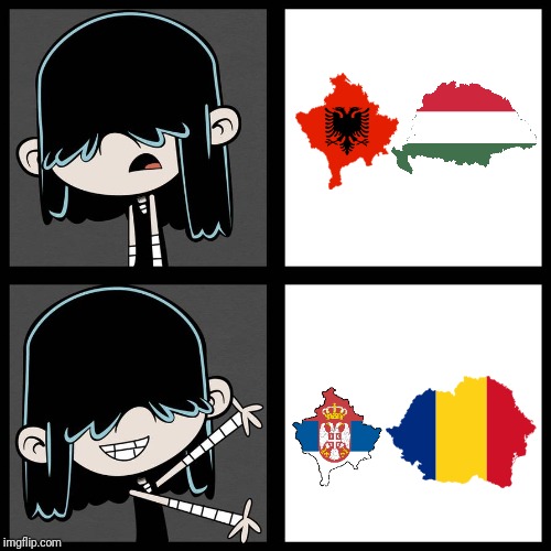 Kosovo is Serbian and Bessarabia is Romanian | image tagged in memes,funny,the loud house,romania,serbia | made w/ Imgflip meme maker