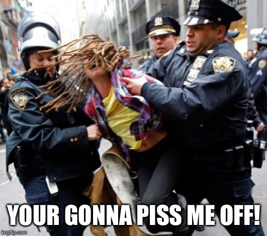 YOUR GONNA PISS ME OFF! | image tagged in cop | made w/ Imgflip meme maker