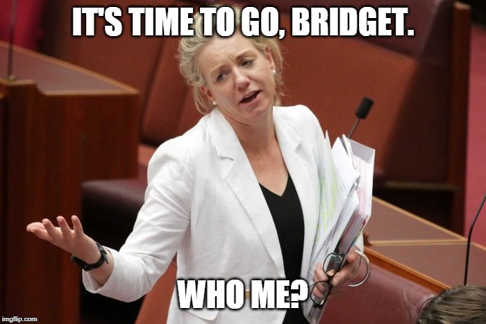 It's time to go | IT'S TIME TO GO, BRIDGET. WHO ME? | image tagged in it's time to go | made w/ Imgflip meme maker