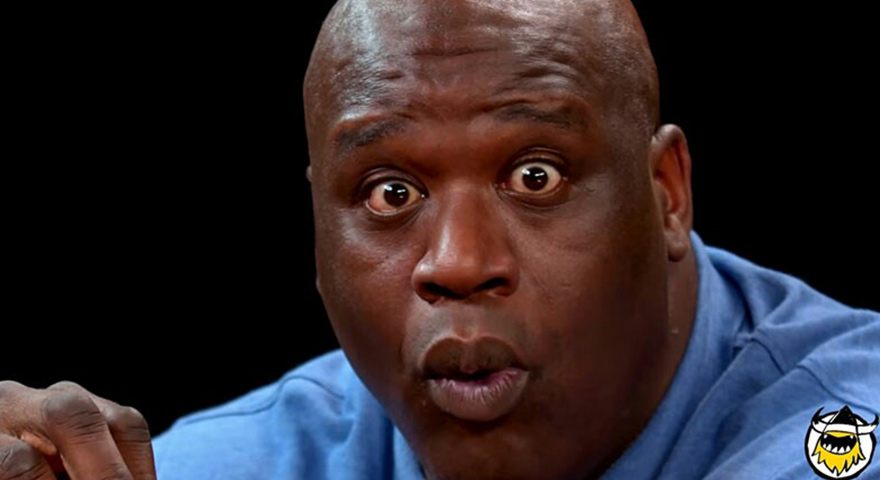 surprised shaq Blank Meme Template