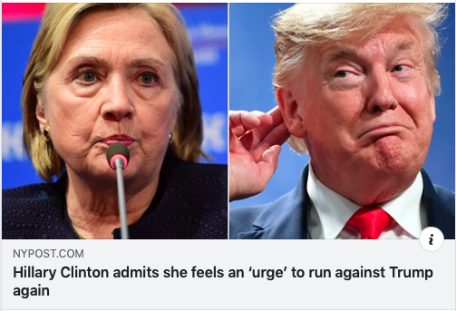 Hillary v Drumpf Blank Meme Template