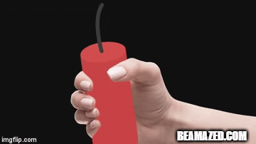 light a dynamite | BEAMAZED.COM | image tagged in gifs,dumb people | made w/ Imgflip video-to-gif maker