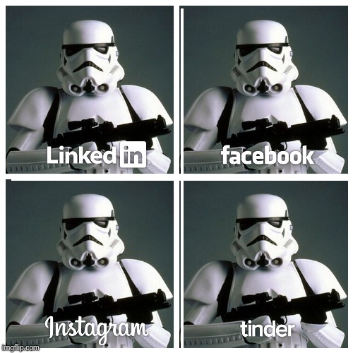 Sorry if it's a re-post.... | image tagged in star wars,stormtrooper,facebook | made w/ Imgflip meme maker