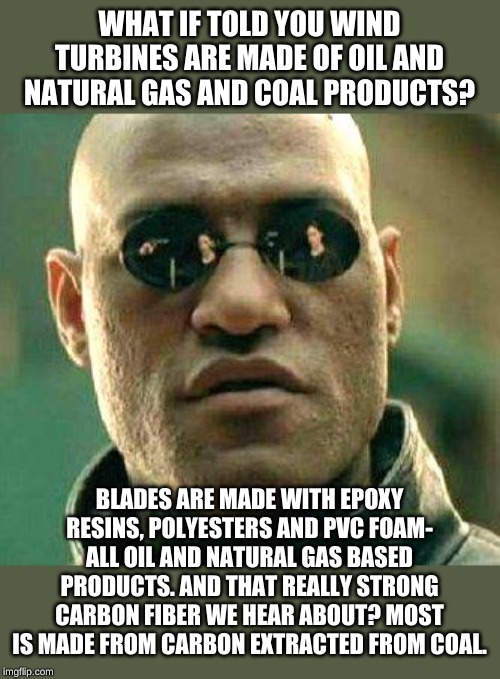 And what if I told you about all the other oil gas and coal dependent