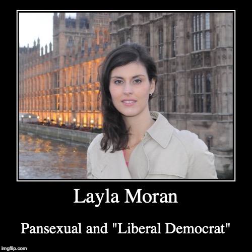 Layla Moran | image tagged in demotivationals,uk,politics | made w/ Imgflip demotivational maker