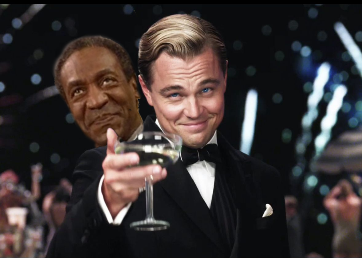 Cosby's and DiCaprio bffs Blank Meme Template