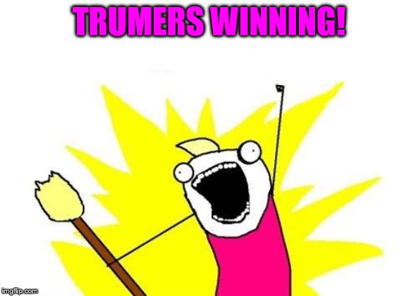 X All The Y Meme | TRUMERS WINNING! | image tagged in memes,x all the y | made w/ Imgflip meme maker