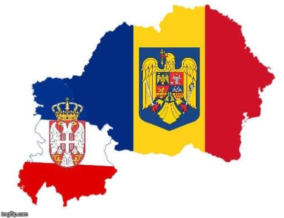 How Serbia and Romania should have been | image tagged in memes,map,romania,serbia | made w/ Imgflip meme maker