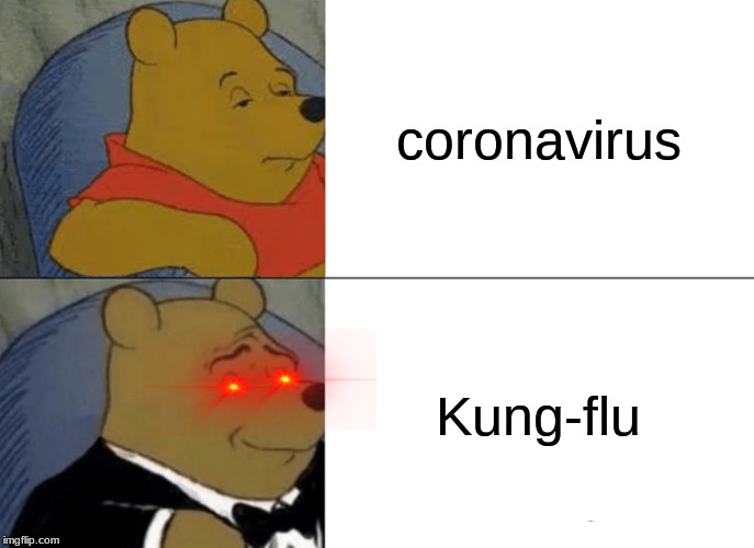 Tuxedo Winnie The Pooh Meme | coronavirus; Kung-flu | image tagged in memes,tuxedo winnie the pooh | made w/ Imgflip meme maker