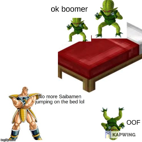 big oof | image tagged in dragon ball z | made w/ Imgflip meme maker