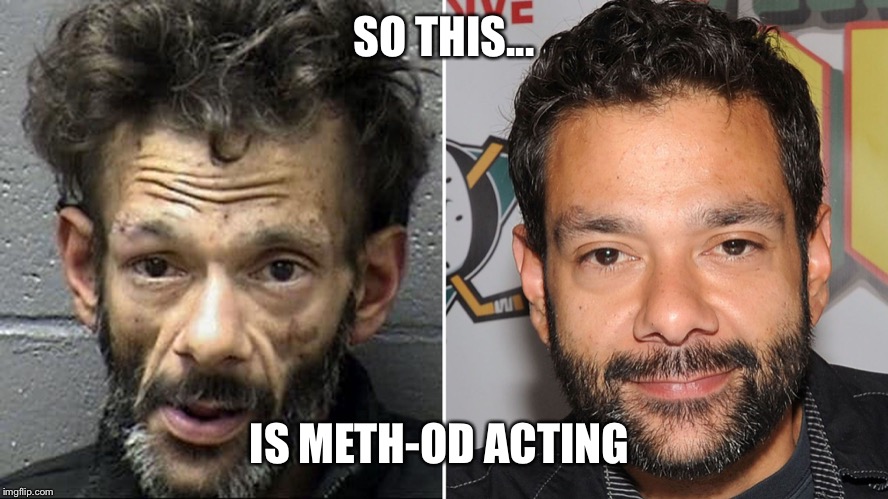 Method Man | SO THIS... IS METH-OD ACTING | image tagged in shaun weiss,meth,mugshot | made w/ Imgflip meme maker