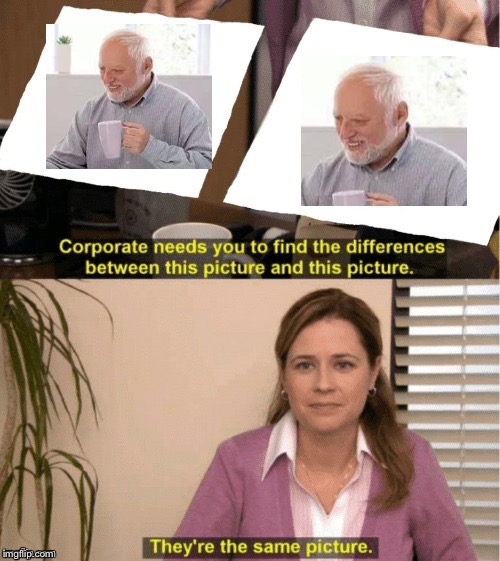 They're The Same Picture Meme | image tagged in office same picture | made w/ Imgflip meme maker