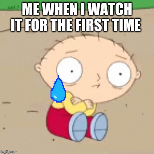 family guy stewie shake | ME WHEN I WATCH IT FOR THE FIRST TIME | image tagged in family guy stewie shake | made w/ Imgflip meme maker