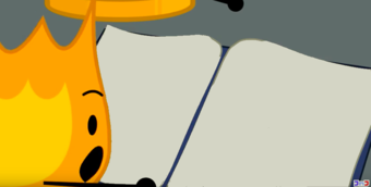 High Quality BFDI is back book Blank Meme Template
