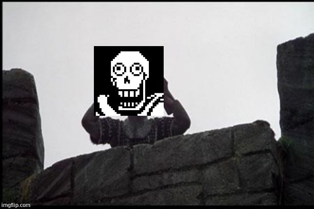 French Taunting in Monty Python's Holy Grail | image tagged in french taunting in monty python's holy grail | made w/ Imgflip meme maker