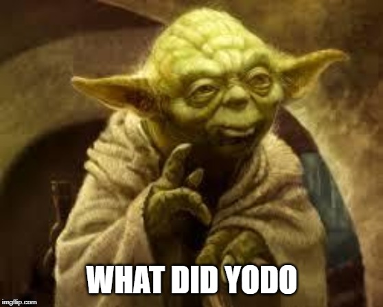 yoda | WHAT DID YODO | image tagged in yoda | made w/ Imgflip meme maker