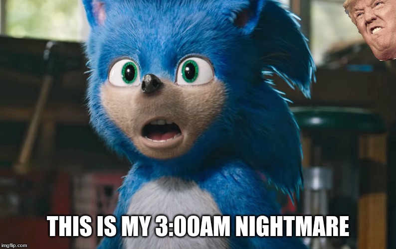 the biggest fear | THIS IS MY 3:00AM NIGHTMARE | image tagged in sonic the hedgehog,sonic movie | made w/ Imgflip meme maker