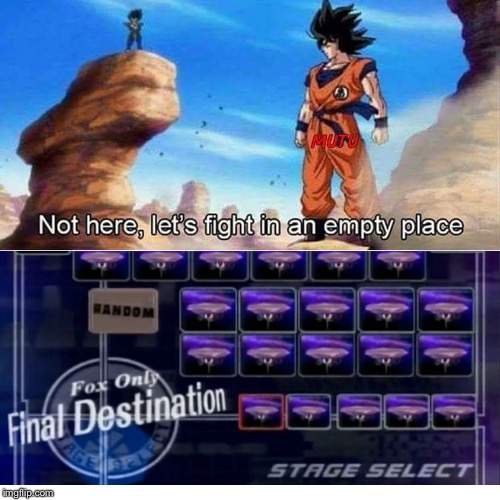 Fox only no items | image tagged in not here let's fight in an empty place,memes,super smash bros | made w/ Imgflip meme maker