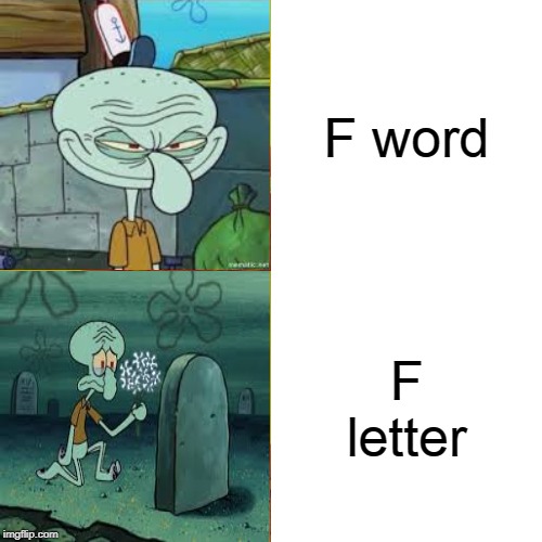 swearing in fortnite | F word; F letter | image tagged in memes,drake hotline bling | made w/ Imgflip meme maker