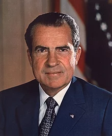 Richard Nixon Portrait Blank Meme Template