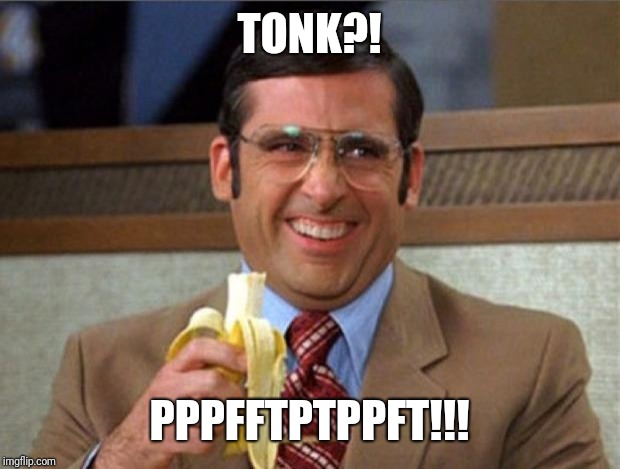 brick tamland | TONK?! PPPFFTPTPPFT!!! | image tagged in brick tamland | made w/ Imgflip meme maker