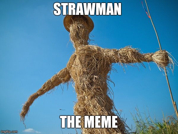 Strawman | STRAWMAN THE MEME | image tagged in strawman | made w/ Imgflip meme maker