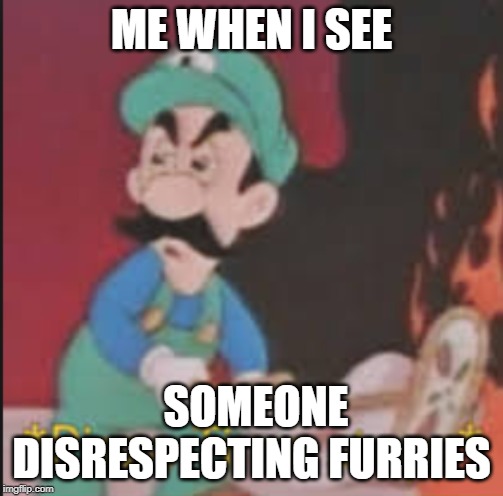 Pizza Time Stops | ME WHEN I SEE; SOMEONE DISRESPECTING FURRIES | image tagged in pizza time stops | made w/ Imgflip meme maker